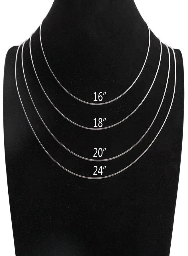 Lezam 12 Pcs 1.2mm Necklace Chain Bulk Stainless Steel Snake Chain Necklace for DIY Jewelry Making Accessories, 20 inches, Stainless Steel, No Gemstone - Image 4